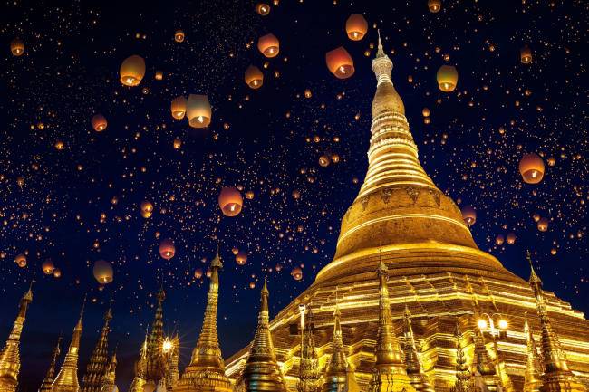 Shwedagon - Chùa dát vàng ở Myanmar ngàn năm tuổi