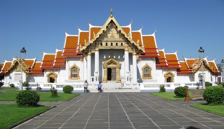 Wat Benchamabophit Dusitvanaram - Chùa Cẩm Thạch có kiến trúc kết hợp giữa Á và Âu