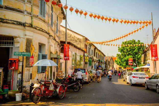 George Town với chút cổ kính với nhiều tòa nhà, biệt thự lâu đời