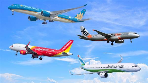 Săn vé máy bay 0 đồng từ Vietnam Airline, VietJet Air, Bamboo Airways, Jetstar Pacific